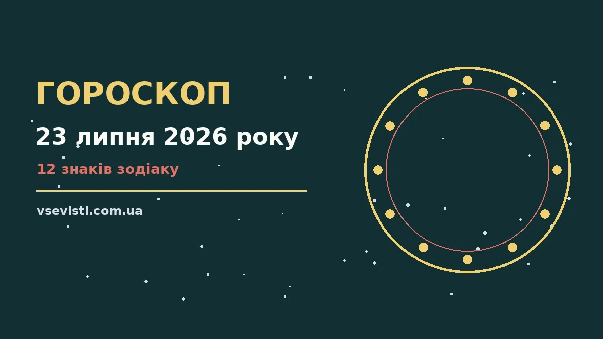 Гороскоп на 23 липня 2026 року: головні підказки дня для спокійних і точних рішень