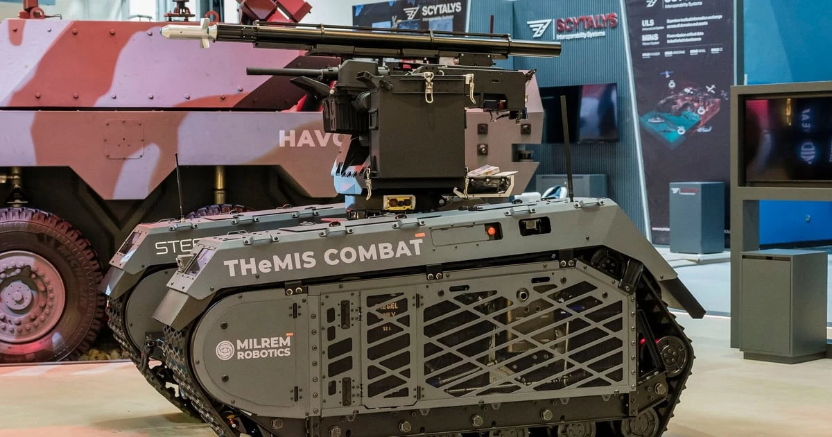 Безпілотна наземна машина виробництва Milrem Robotics