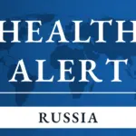 Прапор США на тлі повідомлень про карантинні заходи в Іркутській області